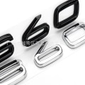 Miniatyrbillede 5 af 5: 3d sorte bil bagagerumsbogstaver til Volvo C30 V40 V50 V60 V90 S40 S60 S80 S90 Xc40 Xc60 Xc90 Emblem Logo Badge Sticker Tilbehør S60 Glossy Black