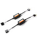 Miniatyrbild 5 av 5: 2-pack H7 Bilbelastningsmotstånd Felavlägsnare LED-dekoder Canbus Trådlös Ljusadapter Black