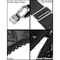 Miniatyrbild 5 av 5: Dam Garterbälte Plus Size Spets Garter och 6 Metallklämmor Justerbara Underkläder Garter Hängslen Underkläder Midje Garter Set Red L