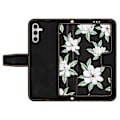 Pikkukuva 5 / 5: Samsung Galaxy A55 5g -puhelimen nahkakotelon case , jossa on kukkakuvio Black