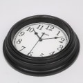 Miniatyrbillede 4 af 4: Silent Wall Clock Køkken 9 Tommer Retro Ikke-tikkende dekorativt soveværelse kontor vægur Black