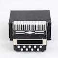 Miniatyrbillede 2 af 5: Miniature Accordion Med Etui Mini Musikinstrument Replika Samleobjekt