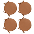 Miniatyrbilde 1 av 5: Puter Uteplass Hjem Innendørs/utendørs Stolputer Ro Sete Fortykket Spisestue Stol Pute Ro krakk Brown 6pcs