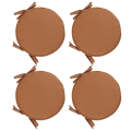 Miniatyrbillede 1 af 5: Hynder Patio Hjem Indendørs/udendørs Stolepuder Ro Sæde Fortykket Spisestue Stol Pude Ro Taburet Brown 4PCS
