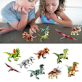 Miniatyrbilde 5 av 5: 8x Jurassic World Dinosaur T-Rex Byggeklosser Beste Barnegave Flerfarget multi-coloured