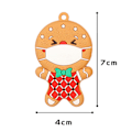 Miniatyrbillede 4 af 5: 12 stk/sæt Gingerbread Man Julefest ornamenter til juletræ dekoration hængende ornamenter gaver