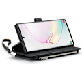 Miniatyrbild 2 av 5: For Caseme Samsung Note10 Plus 4G/5G C30-serien Ny blixtlåsfodral i läder Röd Black Samsung Galaxy Note 10 Plus 5G