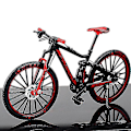 Miniatyrbillede 3 af 3: Mini 1:10 Legering Cykel Skala Model Desktop Simulering Ornament Finger Mountainbikes Legetøj Red