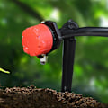 Miniatyrbillede 4 af 5: 200 stk. Drypvandingssupportstænger til 1/4-tommer slange, blomsterbede, køkkenhaver, urter Black