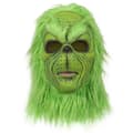 Grøn Grinch Maske med Julehat til Festlig Cosplay og Fester