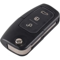 Miniatyrbillede 1 af 5: 3 knapper Flip Folding fjernbetjening Bilnøgle kompatibel Kompatibel F-o-r-d Focus Fiesta C-max S-max Kuga Mondeo Mk4 Galaxy (uskåret nøgleblad)
