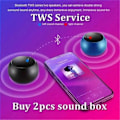 Miniatyrbillede 3 af 4: Mini Bærbar Trådløs Bluetooth Højttaler Lille Subwoofer Høj Lyd CURLY PURPLE