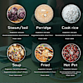 Miniatyrbild 3 av 5: Elektrisk Gryta Mini Gryta Elektrisk Nudelgryta Elektrisk Gryta Ramen Gryta Multifunktionell Liten Non-stick Panna 1.8L (Vit)