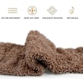 Miniatyrbillede 5 af 5: Over Knee High Fuzzy Lange Sokker Plys Tøffel Strømper Benvarmere Vinter Hjem Sove Sokker - S Brown