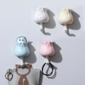 Miniatyrbillede 4 af 5: Knager Kroge Vægmonteret Badeværelser Håndklæde Badehåndklæder Nøgler, Gul