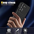 Miniatyrbillede 5 af 5: Til Samsung Galaxy Z Fold 6 Etui med Støttefod, Stødsikker 2 i 1 Silikon Gummi med Hård PC Robust Fuldt Krops Etui til Z Fold 6 Pink Red For Galaxy Z Fold 6