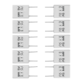 Pikkukuva 1 / 5: 10 kpl 0.1r 5 W 5% Sementtivastus 0.1ohm Induktoriton Vastus Bpr56