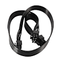 Miniatyrbillede 2 af 5: 6x Pci-e 6 ben til 2 porte 6+2 ben strømforsyningskabel 6 pin til 8 pin til V Series V850 V700 V1000 Modu black