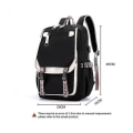 Miniatyrbild 2 av 4: Stitch Printed USB Uppladdningsbar ryggsäck Casual Student School Bag 7
