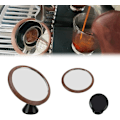 Miniatyrbillede 1 af 8: Kaffeekstraktionsspejl med valnøddesort base, 360° rotationsjusterbart espressospejl for at observere kaffeflowhastigheden