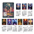 Miniatyrbild 2 av 5: Månefas Kalender 2025 12 Månader Månefaser Väggkalender Månadskalender & Daglig Organiserare 2025 Väggkalender As Shown