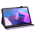Miniatyrbillede 5 af 5: Til Lenovo Tab P11 Gen 2 prægning Dropsikkert tabletcover PU læder pungetui med stativ Purple