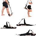 Miniatyrbillede 3 af 5: Yoga Stretching Strap Stretch Bælte Træk Muskel Ryg Fitness Ligament Øvelse Ben Løfterov fladt