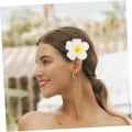 Miniatyrbild 4 av 5: 4st Hawaiian Flowers Hårklämmor Brudnäbb Tropisk Strandbröllop Plumeria Blomma Kvinnor Fest Brudorkidé Hårklämma Hårnålstillbehör