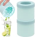 Miniatyrbillede 1 af 7: Isbitforme med låg 2 stk Silikon Isbitform Isbitforme Ismaskine Isbitforme Mini isbitform Silikon isbitform Azul