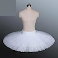 Miniatyrbillede 1 af 4: Professionel Platter Tutu Sort Hvid Rød Ballet Dansekostume Til Kvinder Tutu Ballet Voksen Ballet Dansenederdel Med Undertøj White M