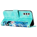 Pikkukuva 3 / 5: Samsung Galaxy A55 5g -puhelimen nahkakotelon case , jossa on kukkakuvio Green