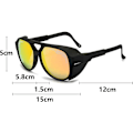 Miniatyrbillede 2 af 8: Solbriller, Oversized solbriller med wrap-around design, Aviator solbriller til fiskeri og udendørs sammenkomster (Style B, 15 * 12 * 5 cm) Style C