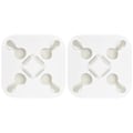 Miniatyrbilde 1 av 5: 2stk Laken Anti-floke Gadget Vaskemaskin Tørketrommel Teppe Dynetrekk Sokker BH Feste Klesvask Tangles Wad Reduction Device Tool-yuyu S