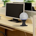 Miniatyrbild 3 av 5: för 4th Generation Smart Speaker Desktop Stand Amazon Audio Stand-Black Black