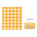 Miniatyrbillede 2 af 5: Vandtætte Foldbare Tæpper Opbevarlig Moderne Picnicmåtte Til Udendørs Camping Strand Yellow Plaid 150 x 200cm