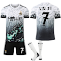 Miniatyrbilde 1 av 2: 2024-2025 Real Madrid Barn Voksen Special Edition Fotballdrakt Nr. 7 VINI JR M
