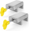 (6,9×3,5×3,2 cm) 2 stk. skydedørslåse, skydedørslås, justerbar skydedørsblok i rustfrit stål, ikke-