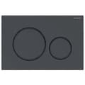 Geberit Sigma20 betjeningsplate for dobbeltskylling toalett. Rund.