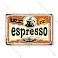 Miniatyrbild 4 av 5: Kaffe Metall Plåtskylt Kafé Retro Affisch Klubb Pub Bar Hem Café Väggdekor Skyltar Vacker Väggtallrik Metallplakett