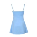 Miniatyrbilde 5 av 5: Vintage Cami Kjole Til Kvinner Retro Bodycon Mini Kjoler Mote Fargerik Stripete Trykk Tilpasset Stropp Kjole Fi Green M