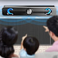 Pikkukuva 3 / 5: USB langallinen tietokoneen kaiutinpalkki Stereo subwoofer bassokaiutin surround-äänilaatikko PC:lle Kannettava puhelin Tabletti MP3 MP4 Black