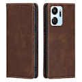 Miniatyrbillede 1 af 5: For Honor X7a 5G Calf Texture Phone Case Magnetisk Autoabsorberet Pung Læder Stand Cover-Brun Brown, Brown Style E Honor X7a 5G