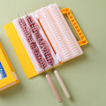 Miniatyrbilde 3 av 5: Enkel dobbel rad grillspydmaskin for grillspyd kebabverktøy Yellow single