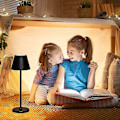 Miniatyrbild 2 av 5: Tischlampe Kabellos, Led Tischlampe Akku Dimmbar Touch Switch & Aufladbar Usb-c, Aluminium Tis
