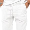 Miniatyrbild 4 av 5: Herr Vår/Sommar Nya Artiklar Lotter för Semesteraktiviteter Långärmad Herrkläder White XXXL