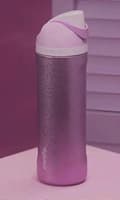 Owala 24oz/32oz FreeSip vattenflaska i rostfritt stål Glitter Lila B 32oz