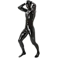 Miniatyrbilde 2 av 5: Sexy undertøy for menn, skinnende lakkjumpsuit, heldrakt i full kroppsdesign, fangedrakt i latex L