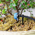 Miniatyrbillede 5 af 5: 200 stk. Drypvandingssupportstænger til 1/4-tommer slange, blomsterbede, køkkenhaver, urter Black
