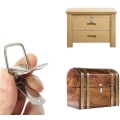 Miniatyrbillede 4 af 7: Rustfrit stål Case Bryst Box Spring Draw Toggle Lås Fangst Hasp, 4 sæt