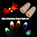 Miniatyrbilde 2 av 5: 2 stk Party Lysende Glow Tommelfinger Lys Led Blinkende Finger Lys Magisk Triks Rekvisitter